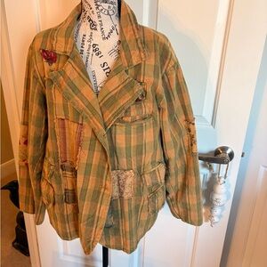 Jaded Gypsy Plaid Jacket NWOT
